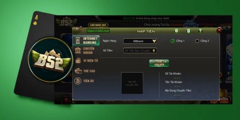 Tìm hiểu hướng dẫn nạp tiền B52 Club